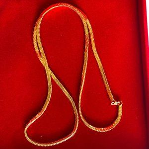 Unisex PVD GOLD Plated Necklace/Chain : 30 inches